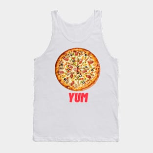 Yum Pizza Design Tank Top